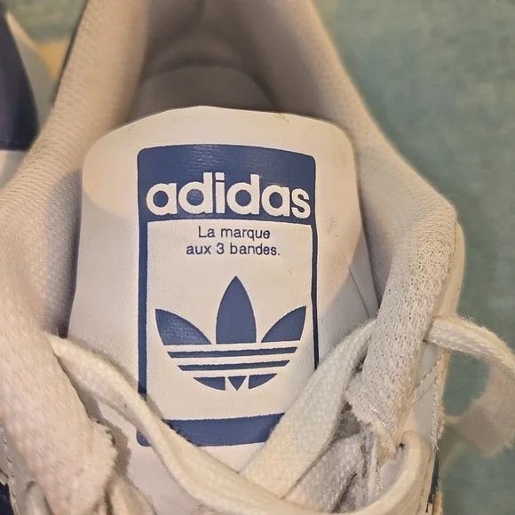 Adidas Superstar Ltd Ed Split Cloud Wht Crew Blue FX5532 Men 13 Shell Toes Shoes